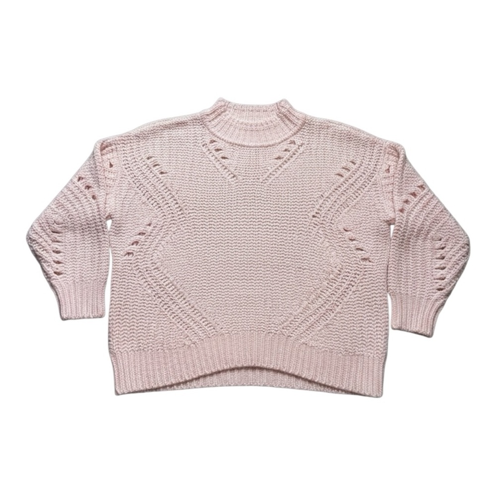 LOFT Soft Pink Alpaca Crew Neck Sweater ❤️ XL
